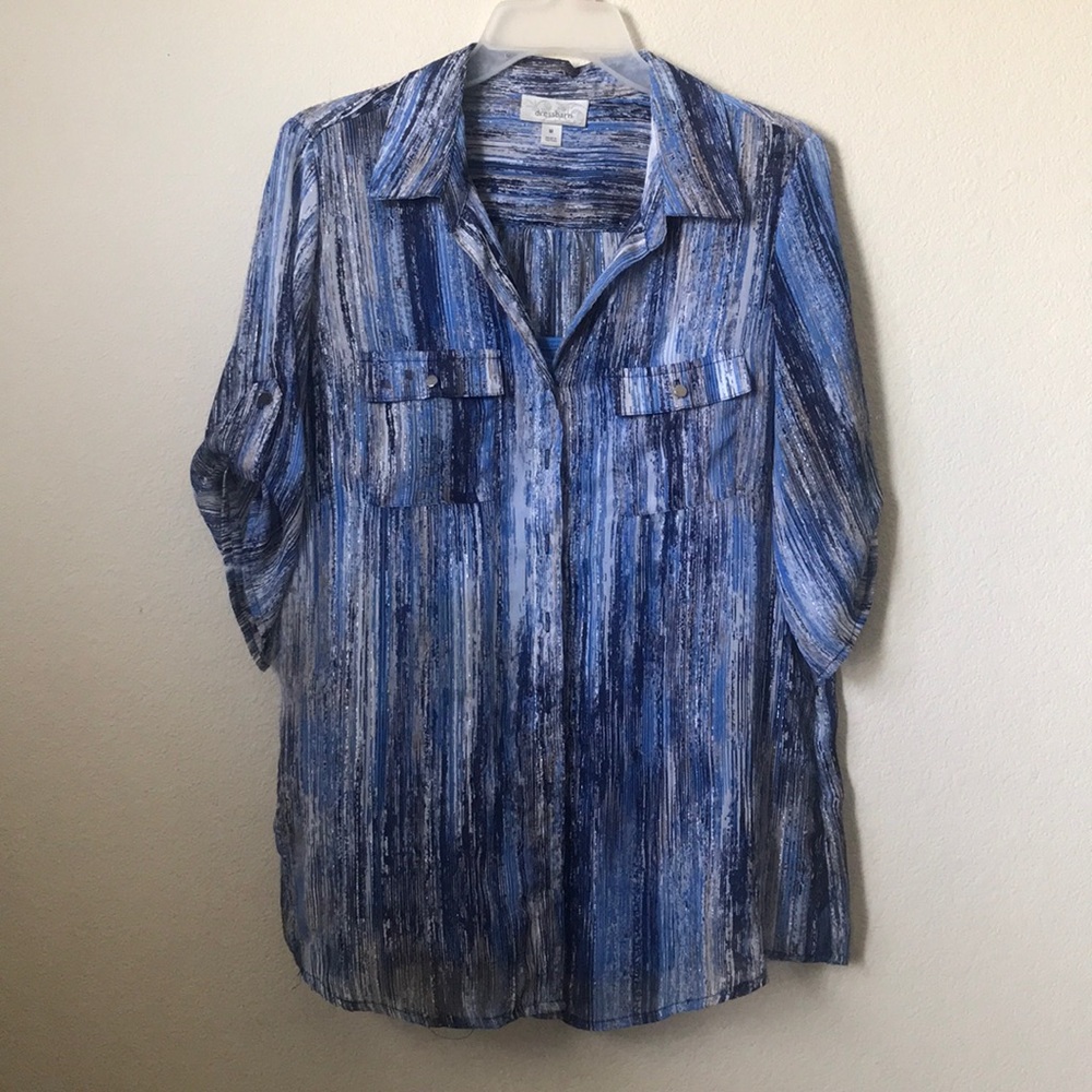 This is a Blouse shirt that comes with a tank top.